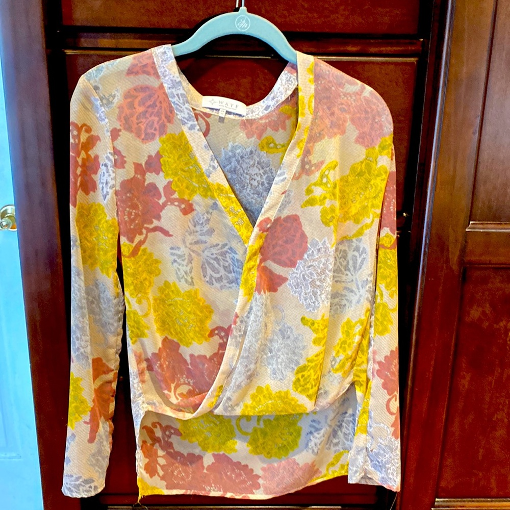 Multi colored thin blouse